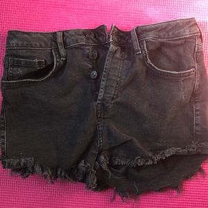 Women’s Black Jean Shorts (Size 27)